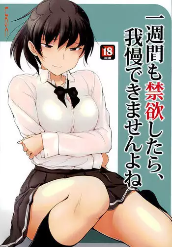 Isshuukan mo Kinyoku Shitara, Gaman Dekimasen yo ne | If I abstain for a whole week, I won't be able to endure it