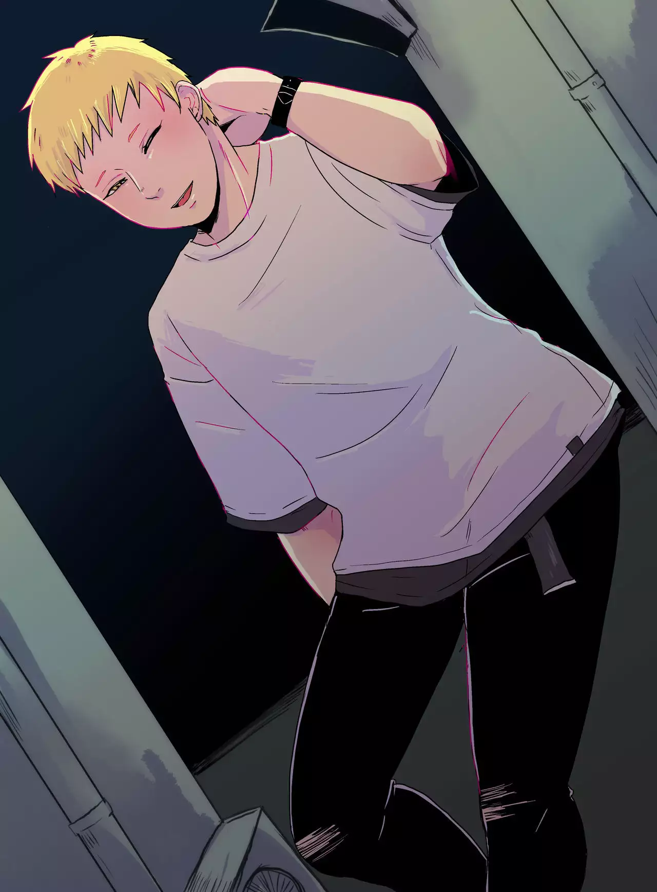 SM調教漫画③夜のお散歩編