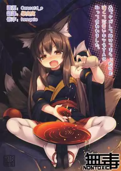 (C96) [Doku Denpa Jushin-chuu (Roshin)] Mori de Kega Shite Tasukete Moratta kedo Tsuyokute Kawaii Kitsune-san ni Totte Kuwaremashita. [Chinese] [无毒汉化组]